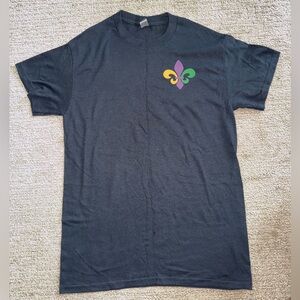 Mardi Gras Women’s T-Shirt // Black Multicolor // Small